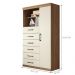 Conjunto Quarto Completo Com Espelho Veneza Jatoba Areia