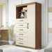 Conjunto Quarto Completo Com Espelho Veneza Jatoba Areia