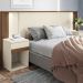 Conjunto Quarto Completo Com Espelho Veneza Jatoba Areia