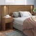 Conjunto Quarto Completo Com Espelho Veneza Jatoba Grafite