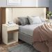 Conjunto Quarto Completo Com Espelho Viena Jatoba Areia