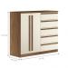 Conjunto Quarto Completo Com Espelho Xangai Jatoba Areia