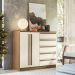 Conjunto Quarto Completo Com Espelho Xangai Jatoba Areia
