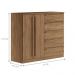 Conjunto Quarto Completo Com Espelho Xangai Jatoba Grafite