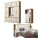 Conjunto Quarto Completo Lens Jatoba Areia
