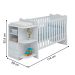 Conjunto Quarto Infantil Completo Chester Cinza Acetinado