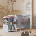 Conjunto Quarto Infantil Completo Chester Cinza Acetinado