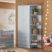Conjunto Quarto Infantil Completo Chester Cinza Acetinado