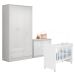 Conjunto Quarto de Bebê Completo México Branco Branco