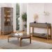 Conjunto Sala Felix Cinza Pérola Cedro