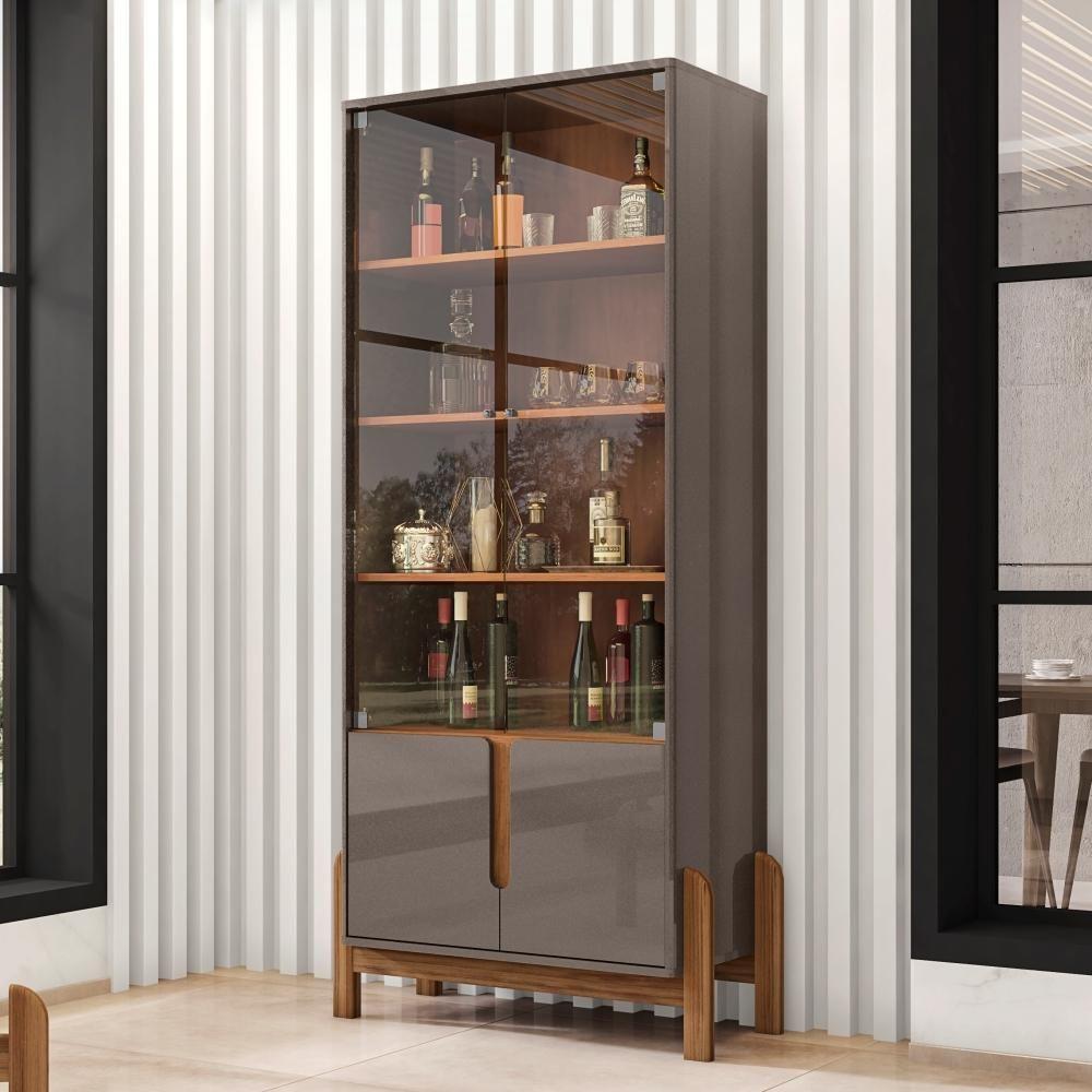 Conjunto Sala Felix Cinza Pérola Cedro