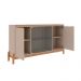 Conjunto Sala de Estar Fernandes Off White/Cedro