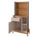 Conjunto Sala de Estar Fernandes Off White/Cedro
