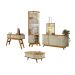Conjunto Sala de Jantar Paris Cumaru Opala