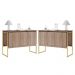 Conjunto de Buffets Industriais Milão Affara Dourado