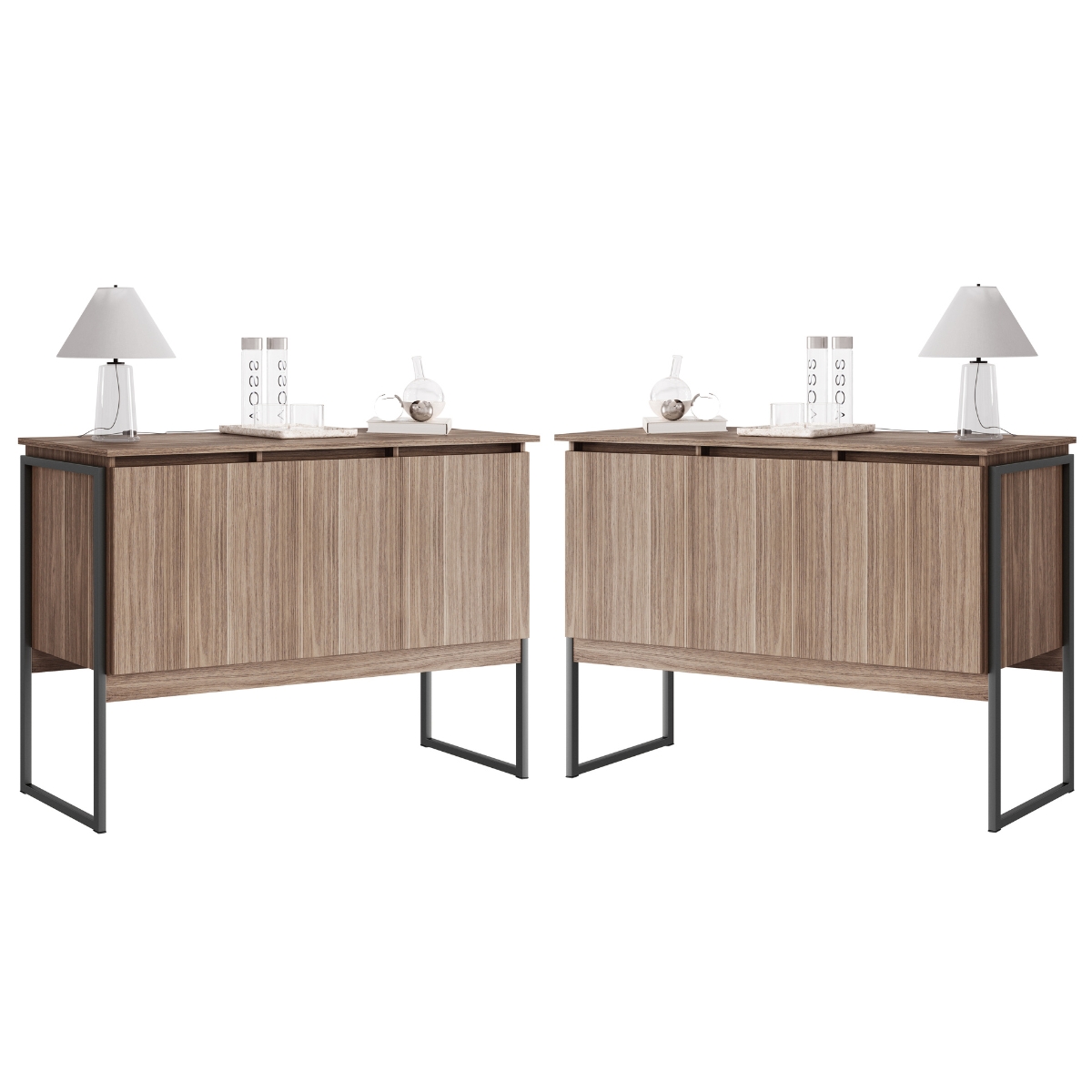 Conjunto de Buffets Industriais Milão Affara Preto