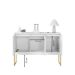 Conjunto de Buffets Industriais Milão Branco Dourado