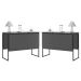 Conjunto de Buffets Industriais Milão Preto Onix