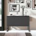 Conjunto de Buffets Industriais Milão Preto Onix