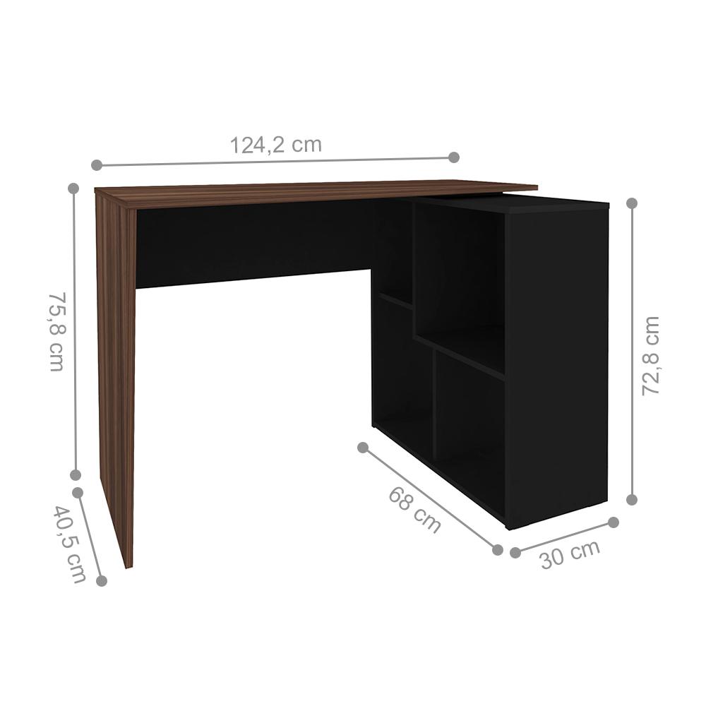 Conjunto de Escrivaninhas Cancún  Ipê Preto