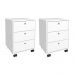 Conjunto de Gaveteiros Croydon Branco