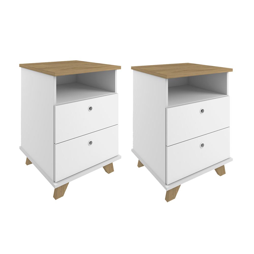 Conjunto de Gaveteiros Ipswich Olmo Branco