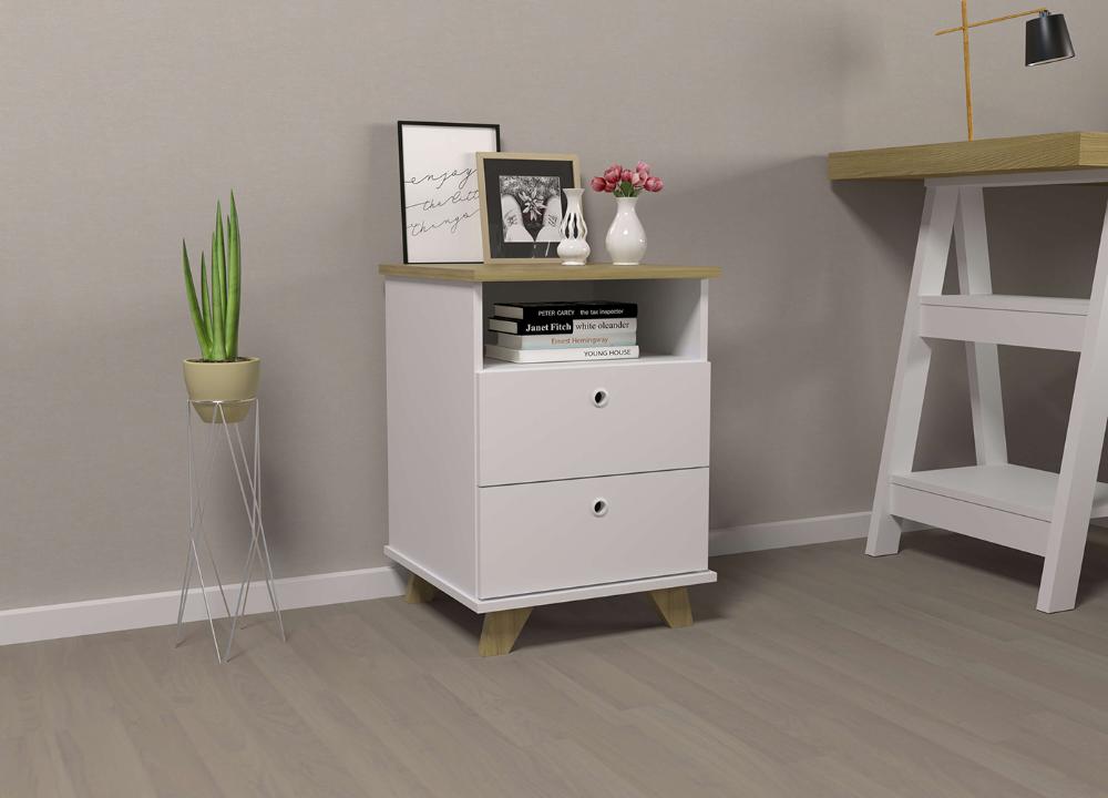 Conjunto de Gaveteiros Ipswich Olmo Branco