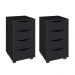 Conjunto de Gaveteiros Mansfield Preto