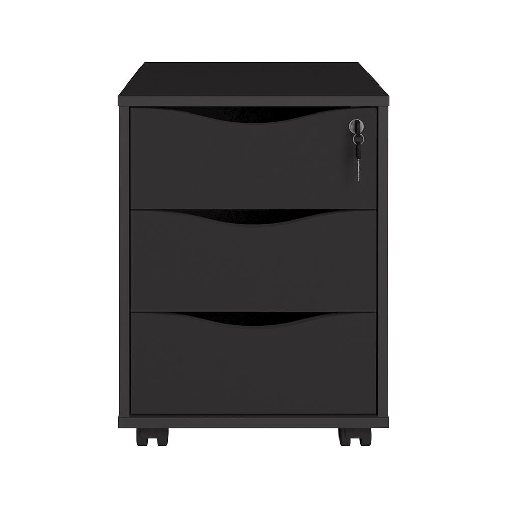 Conjunto de Gaveteiros Warrignton Preto