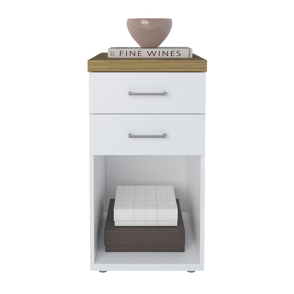 Conjunto de Gaveteiros York Olmo Branco