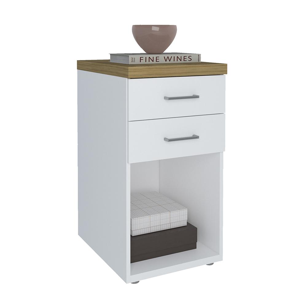 Conjunto de Gaveteiros York Olmo Branco