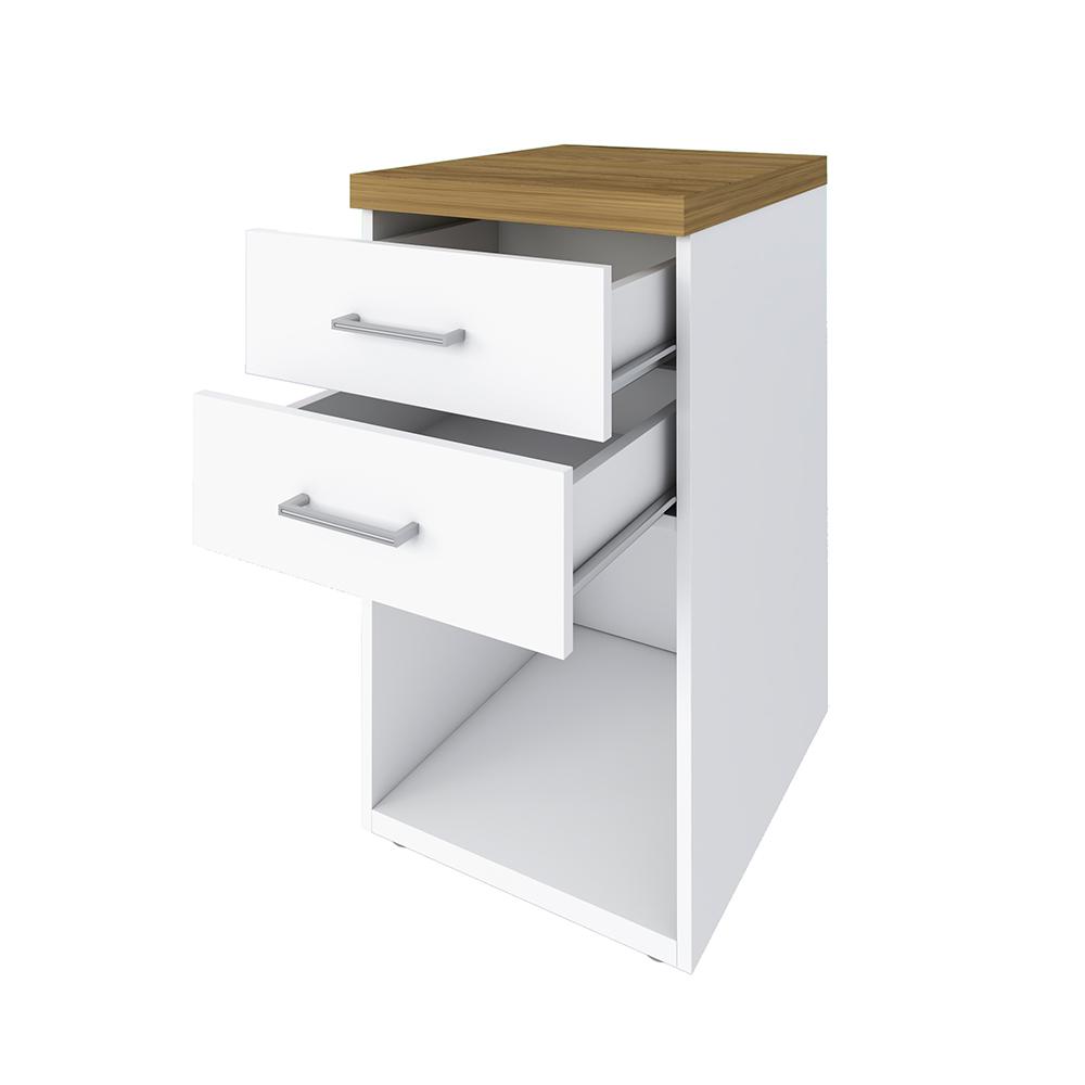 Conjunto de Gaveteiros York Olmo Branco