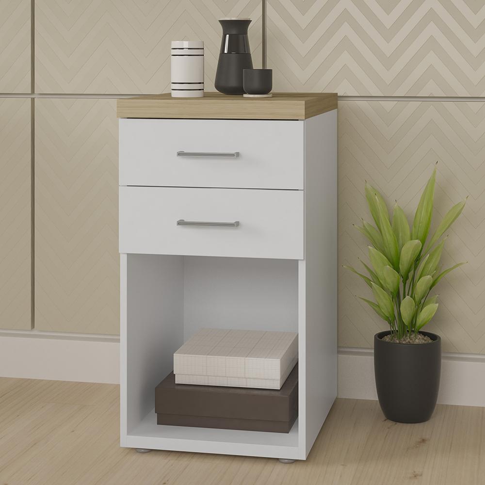 Conjunto de Gaveteiros York Olmo Branco
