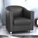 Conjunto de Poltronas Classicas Chloe Sintetico Preto