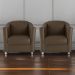 Conjunto de Poltronas Classicas Whati Sintetico Marrom