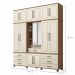 Conjunto de Quarto Diana com Espelho Jatoba Areia