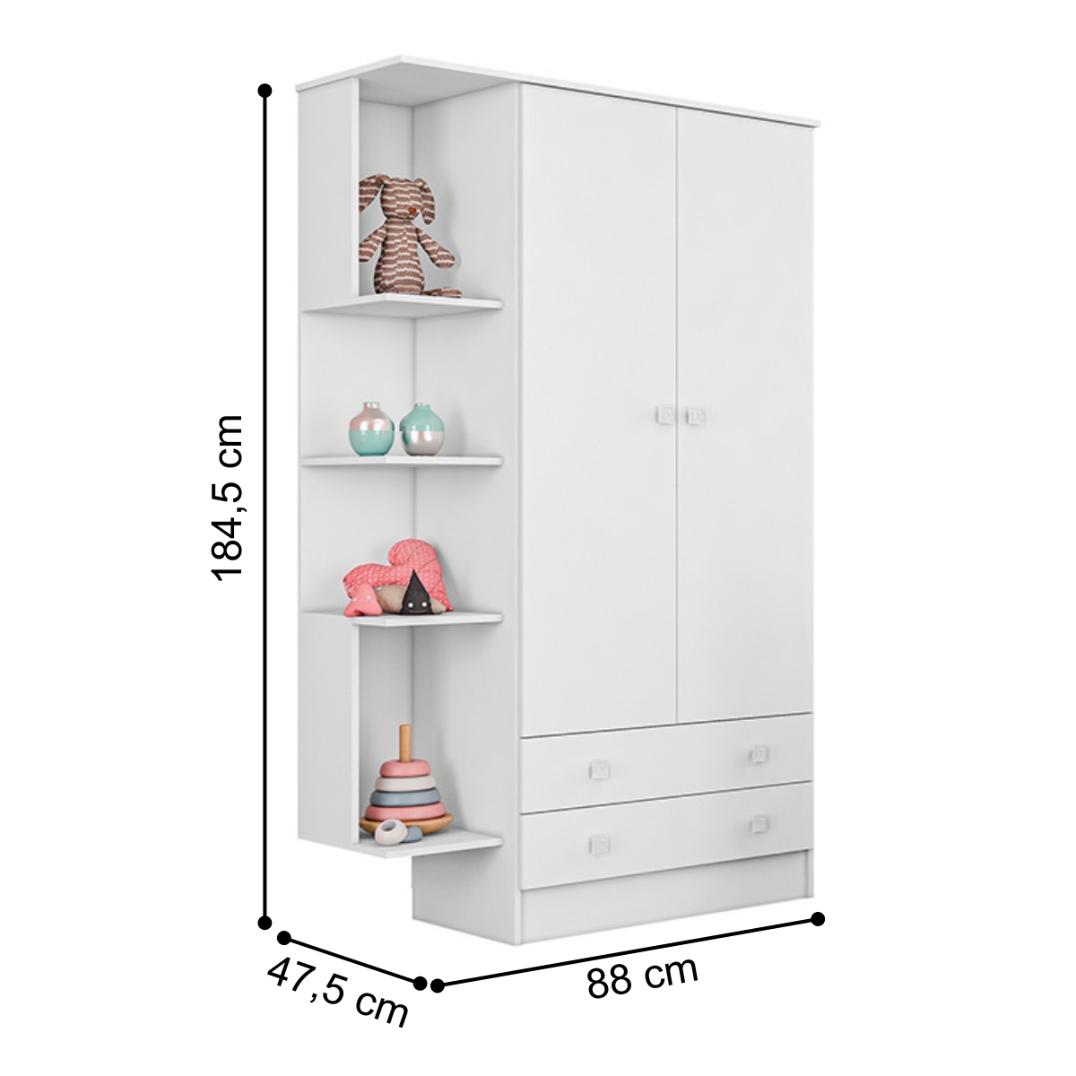 Conjunto de Quarto Infantil Mons Branco Branco