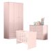 Conjunto para Quarto Infantil Brighton Rosa Acetinado