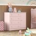 Conjunto para Quarto Infantil Brighton Rosa Acetinado