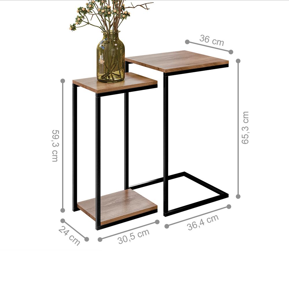 Conjunto para Sala de Estar Osaka Demolição Preto