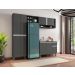 Cozinha Compacta Atlanta Cinza Fosco