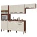 Cozinha Versalhes Com Balcão Nogueira Off White