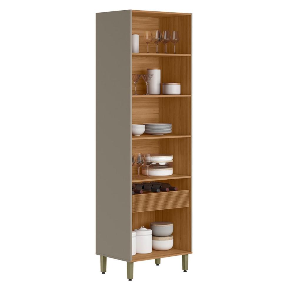 Cristaleiras 2 Portas Nice Jequitiba Gris