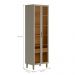 Cristaleiras 2 Portas Nice Jequitiba Gris
