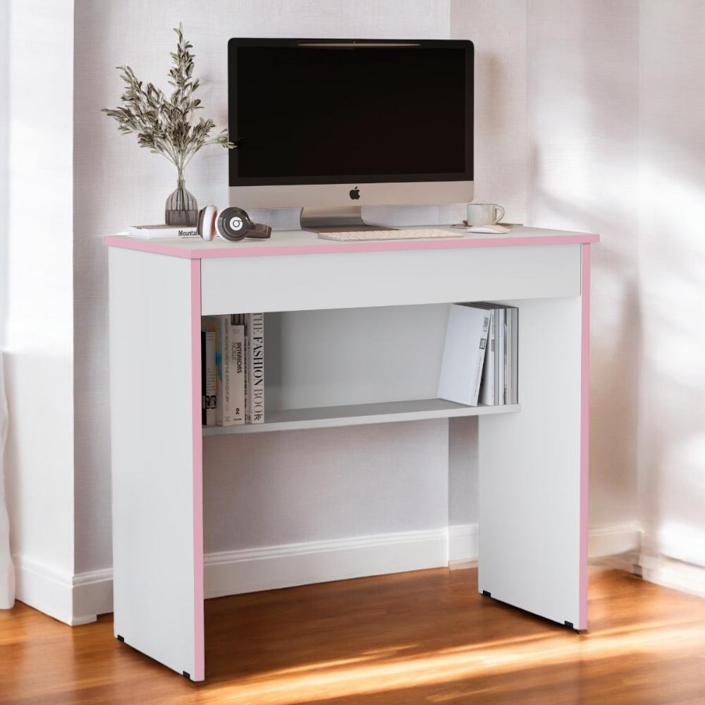 Escrivaninha 1 Gaveta Indianápolis 2.0 Branco Rosa