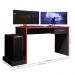 Escrivaninha Gamer Ellenge Preto Vermelho