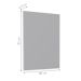 Espelho Quadrado 85x60 Faro Branco