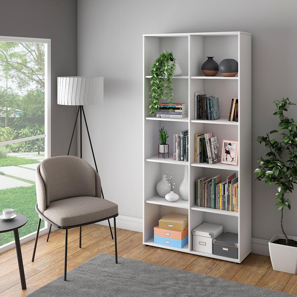 Estante 8 Prateleiras  para Escritório Fidenza Branco