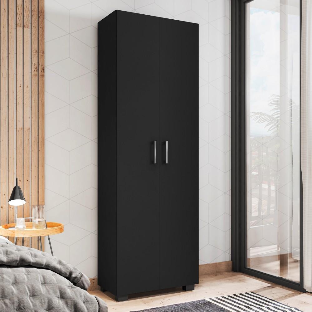 Estante Livreiro com 2 Portas Bari Preto