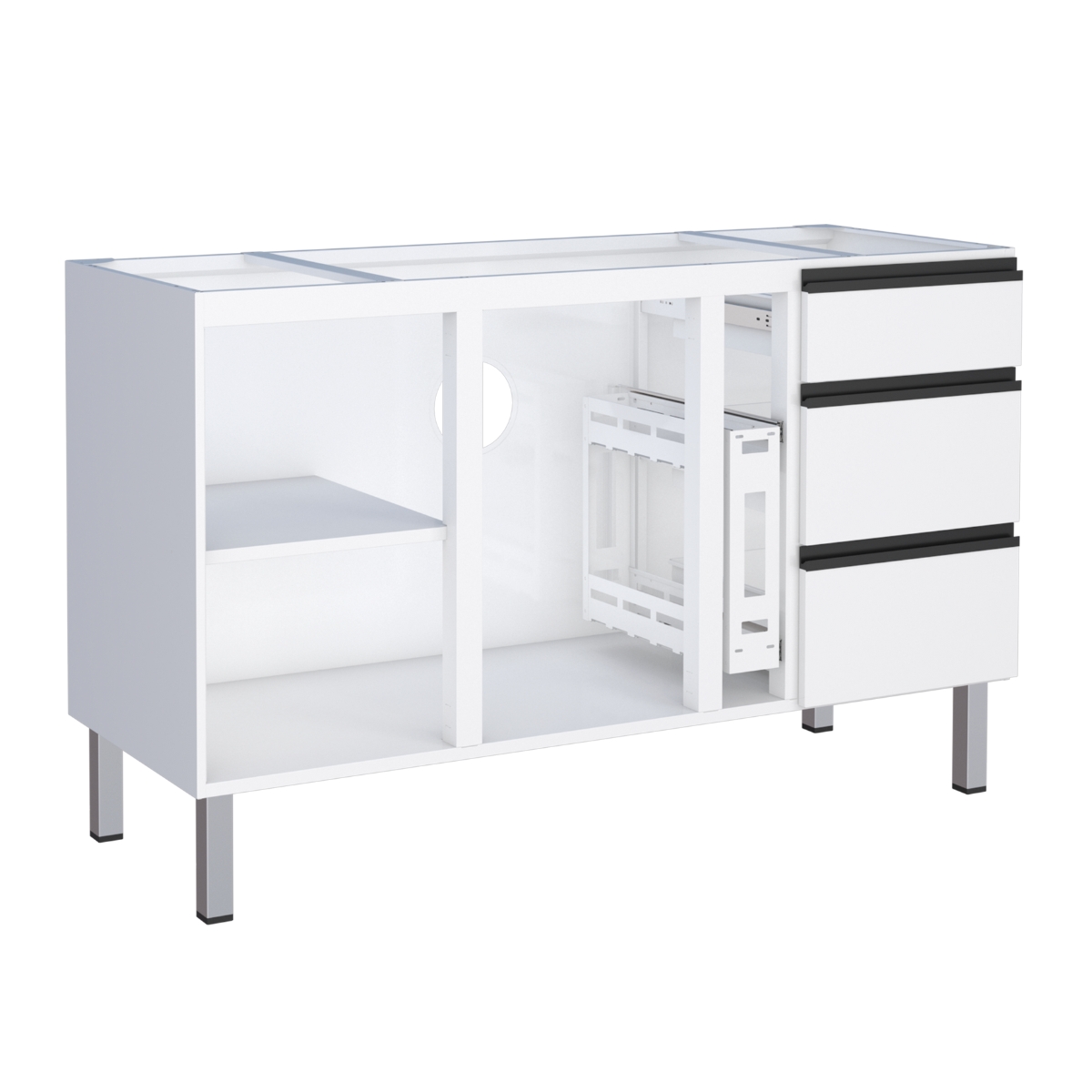 Gabinete de Cozinha para Pia 2 Portas Cambé Branco